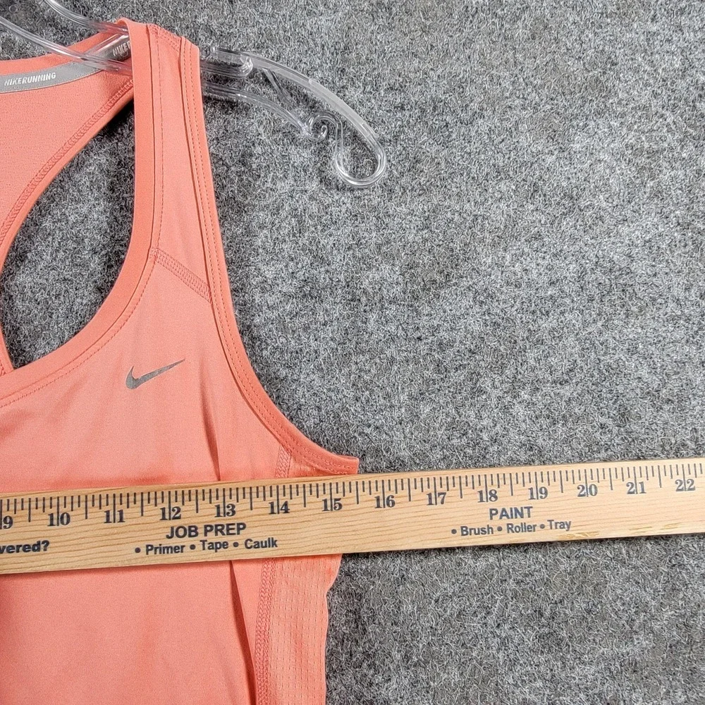 Nike Running Dri-Fit Racerback Tank Top Womens S Coral Lightweight Activewear